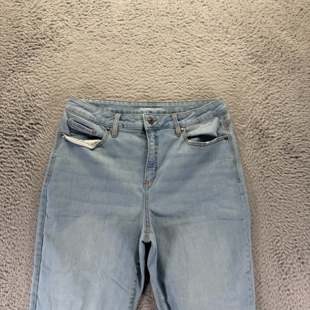 Style & Co Jeans Womens 14 Blue Cotton Denim Straight Workwear Travel Stretch - Picture 2 of 11
